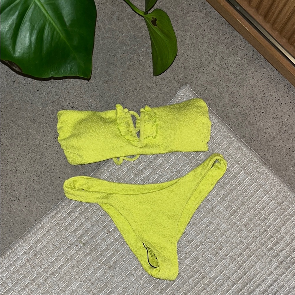 Neon Yellow Bikini Set